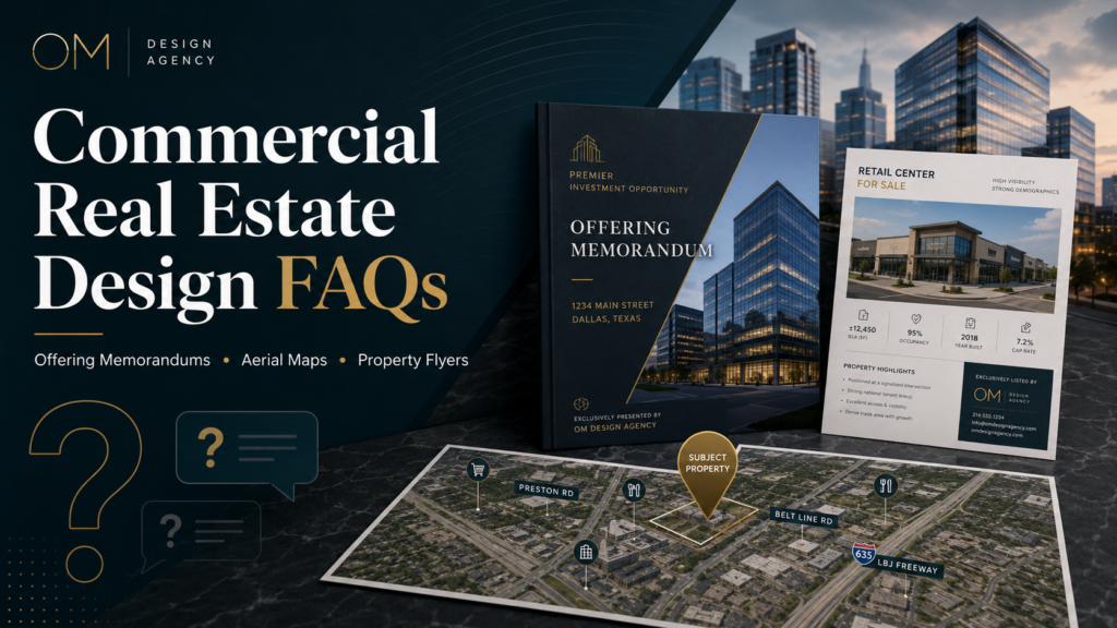 Commercial Real Estate Marketing Design FAQs